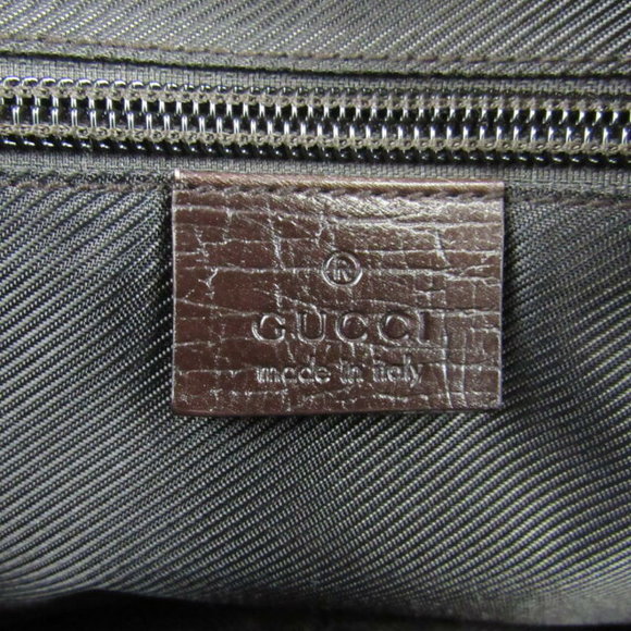 Gucci GG Supreme Shoulder Bag Canvas Leather Brown Beige - Picture 9 of 16